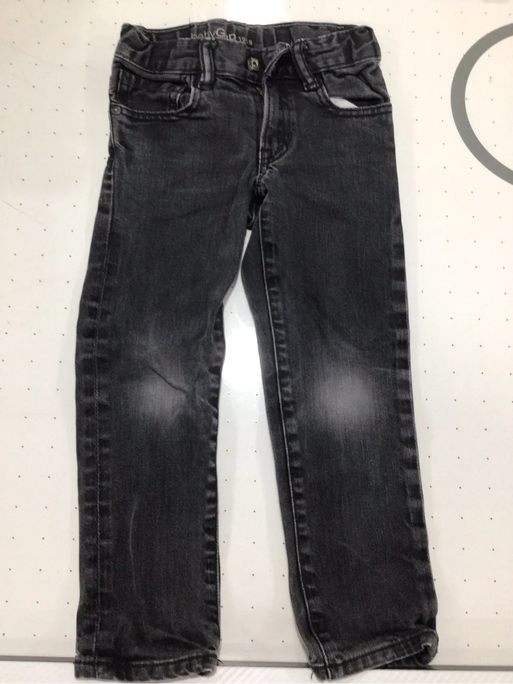 GAP Boys' Faded Black Straight Jeans